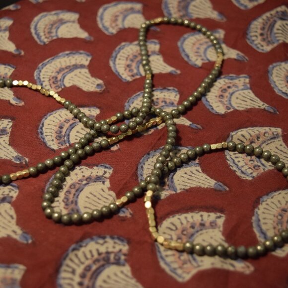 Gold & Metallic Beaded Wrap Bracelet – Layered Boho Jewelry - Picture 3 of 4